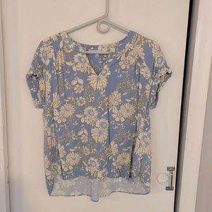 Rose + Olive short sleeve BoHo blouse